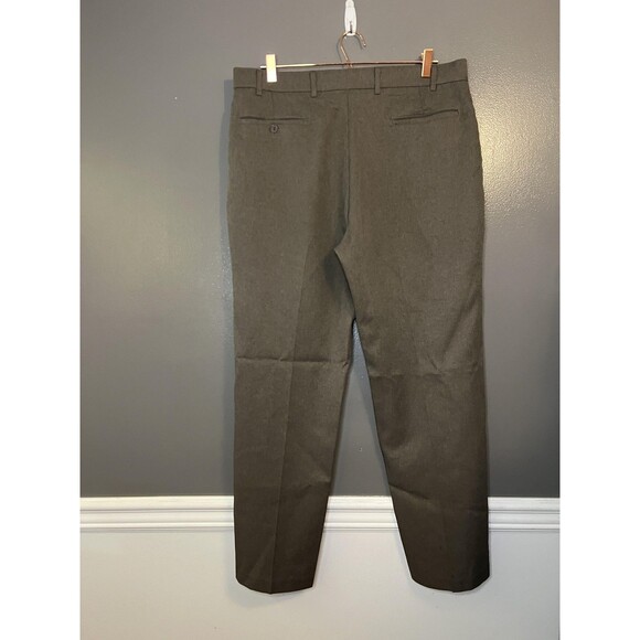 Vintage Levis Action Slacks Pants Mens 38x30 Brown Dress Trousers Made USA 80s - Picture 1 of 8
